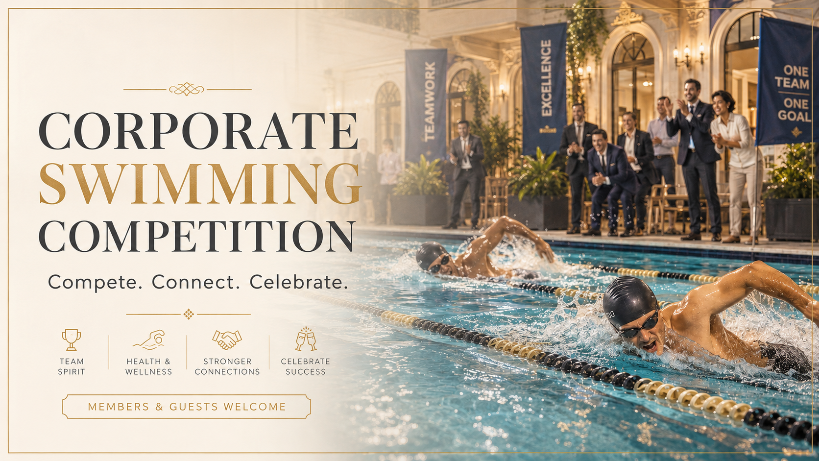 corporate swimming comp